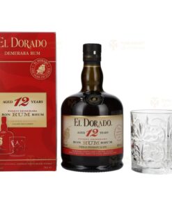 El Dorado: 12 Years Finest Demerara Rum | 0.7L, 40% with Gift Box, Glass