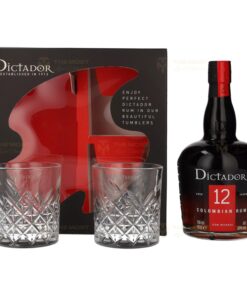 Dictador: 12 Years Colombian Rum ICON RESERVE | 0.7L, 40% with Gift Box, 2 Glasses