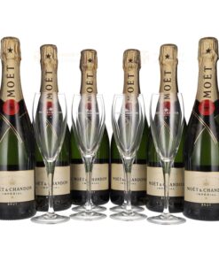 Moët & Chandon: IMPÉRIAL Champagne Brut - Set 6x0.75l | 4.5L, 12% with Gift Box, 6 Glasses