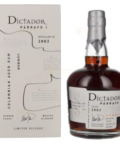 Dictador: PÁRRAFO I 19 Years Aged Rum - BORBÓN - Vintage 2003 | 0.7L, 41% with Gift Box