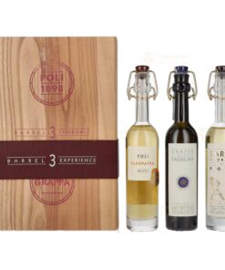 Poli: 3 BARREL EXPERIENCE - Set 3x0.1l | 0.3L, 40% with Wood Box