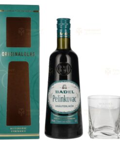 Badel: PELINKOVAC Kräuterlikör Herbal Liqueur | 0.7L, 31% with Gift Box, Glass