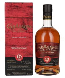 The GlenAllachie: 10 Years - Ruby Port Cask Finish | 0.7L, 48% with Gift Box