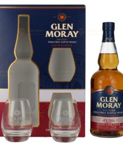 Glen Moray: ELGIN CLASSIC Single Malt - Sherry Cask Finish | 0.7L, 40% with Gift Box, 2 Glasses