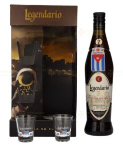 Legendario: ELIXIR DE CUBA | 0.7L, 34% with Gift Box, 2 Glasses