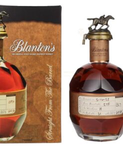 Blanton's: STRAIGHT FROM THE BARREL Bourbon Whiskey - 2022 | 0.7L, 65.85% with Gift Box
