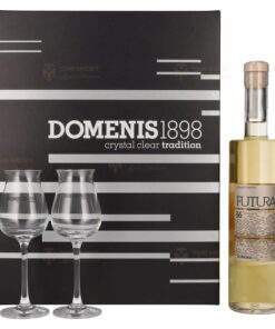 Domenis 1898: FUTURA 36 Grappa Riserva | 0.5L, 40% with Gift Box, 2 Glasses