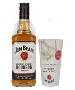 Jim Beam: Kentucky Straight Bourbon Whiskey | 0.7L, 40% with Highball Glass