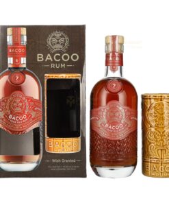 Bacoo: 7 Years Rum | 0.7L, 40% with Gift Box, Tiki Mug