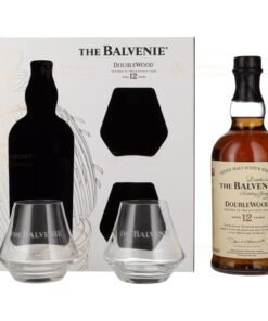 The Balvenie: 12 Years Single Malt - DOUBLE WOOD | 0.7L, 40% with Gift Box, 2 Glasses